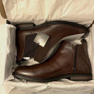 JF J.Ferrar Mens Blake Block Heel Chelsea Boots